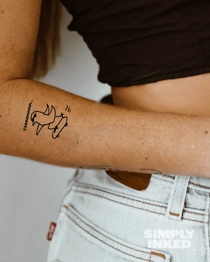 Speedy Duck Semi Permanent Tattoo
