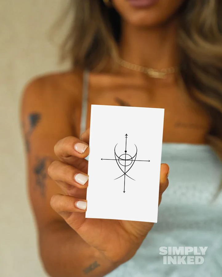 Sacred Seal of Power Temporary Tattoo