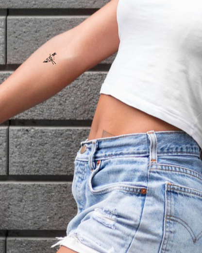 Naruto Knife Temporary Tattoo