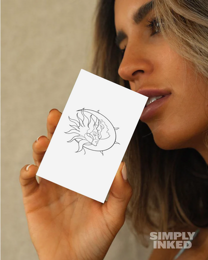 Sun & Moon Temporary Tattoo