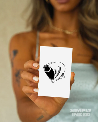 Masked Man Temporary Tattoo