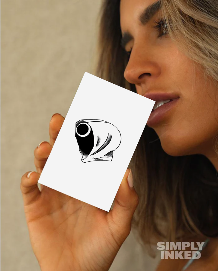 Masked Man Temporary Tattoo