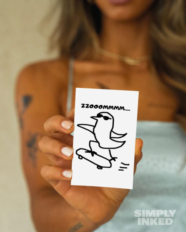 Speedy Duck Semi Permanent Tattoo
