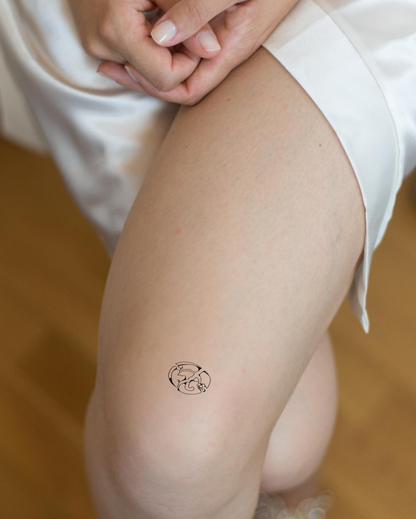Dalgona Candy Temporary Tattoo