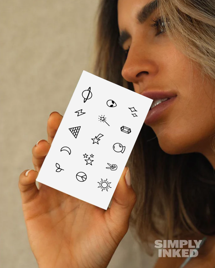 Minimalist 15 Temporary Tattoo Bundle
