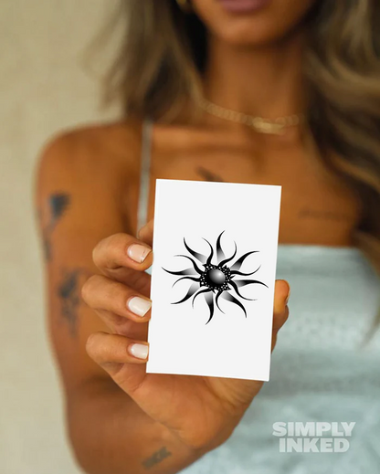 Dark Sunshine Semi Permanent Tattoo
