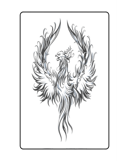 Fawks the Phoenix Semi Permanent Tattoo