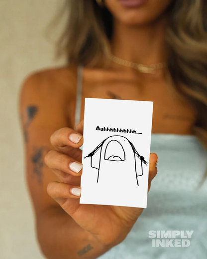 Stressed Semi Permanent Tattoo