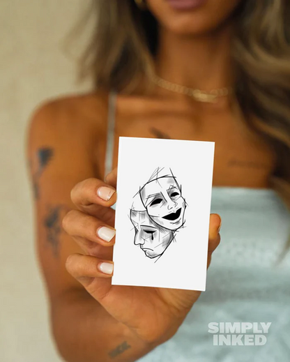 Double Faced Semi Permanent Tattoo