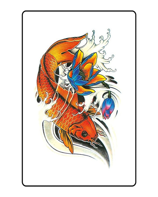 Carp Koi Fish Temporary Tattoo