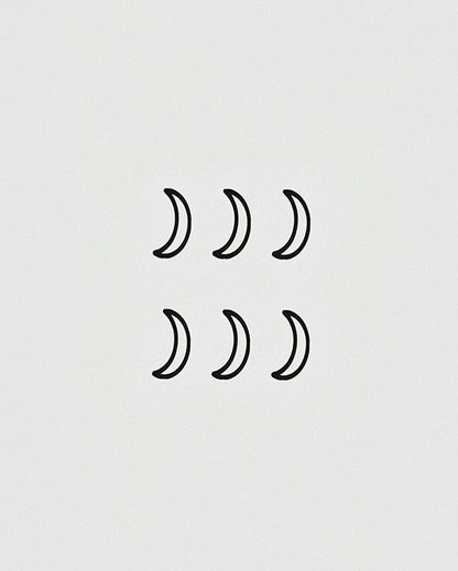Crescent Moon Temporary Tattoo