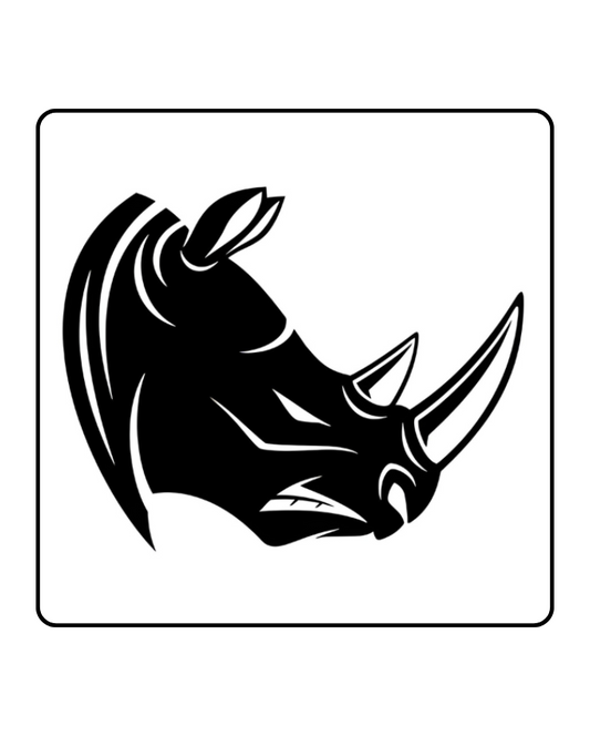 Tribal Rhino Semi Permanent Tattoo
