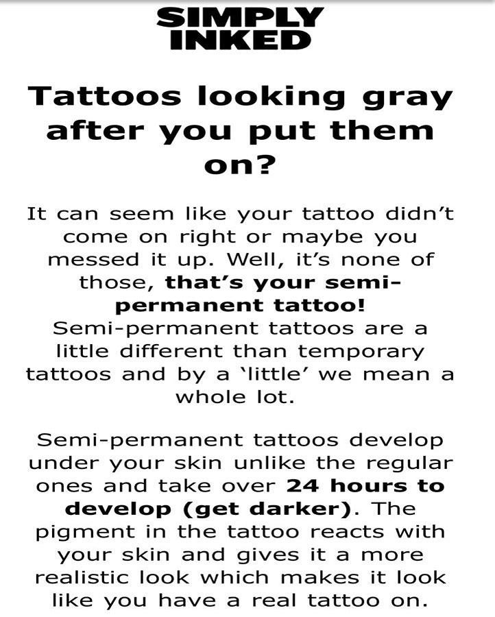 Tiny Doodle Semi Permanent Tattoo Bundle