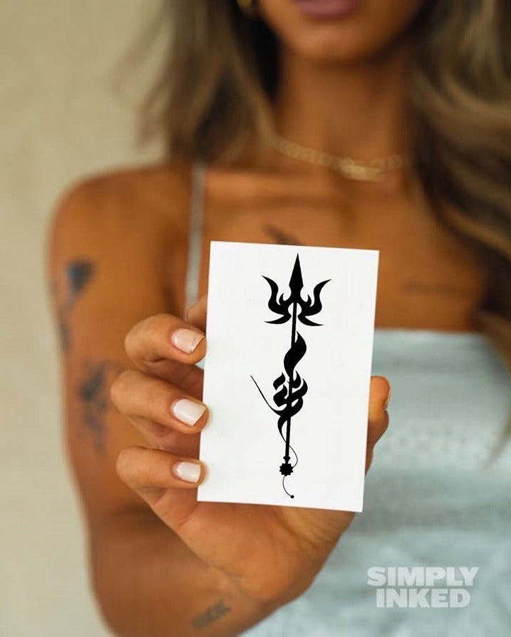Ordershock Ordershock Om Trishul With God Shiva Designs Pack 4 Temporary  Tattoo (2x4 Inch) - Price in India, Buy Ordershock Ordershock Om Trishul  With God Shiva Designs Pack 4 Temporary Tattoo (2x4
