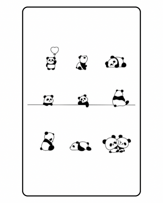 Panda Parade Semi Permanent Tattoo Bundle