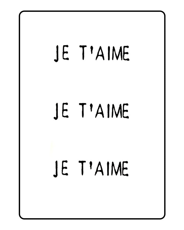 Je T'aime Tattoo - Semi Permanent