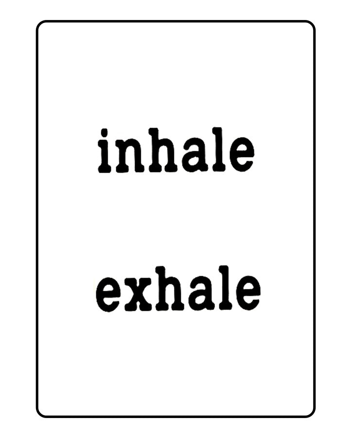 Inhale Exhale Temporary Tattoo