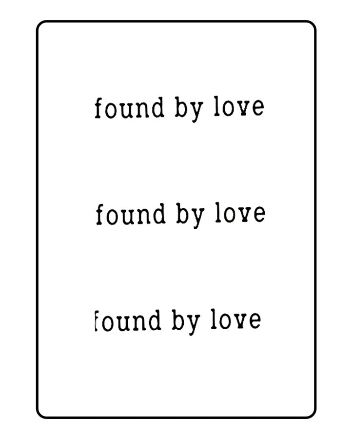 Found by Love Temporary Tattoo
