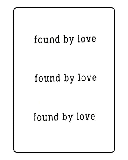 Found by Love Temporary Tattoo