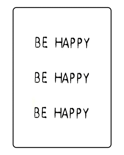 Be Happy Temporary Tattoo