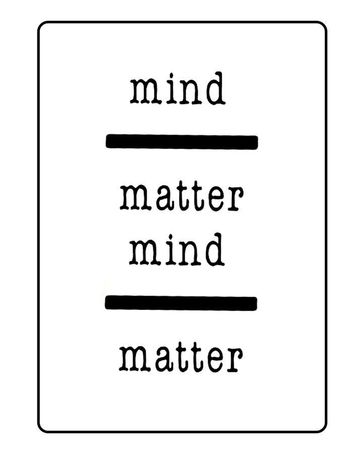 Mind over Matter Temporary Tattoo