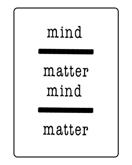 Mind over Matter Temporary Tattoo