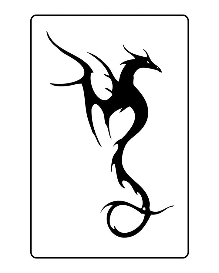 Fiery Dragon Tattoo - Semi Permanent