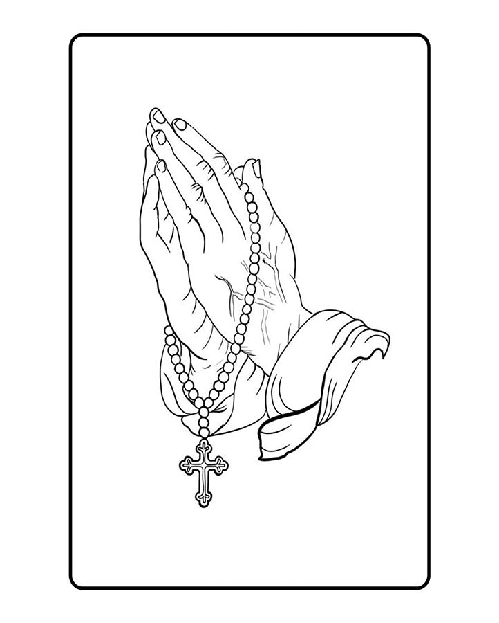 Amen Praying Hands Semi Permanent Tattoo