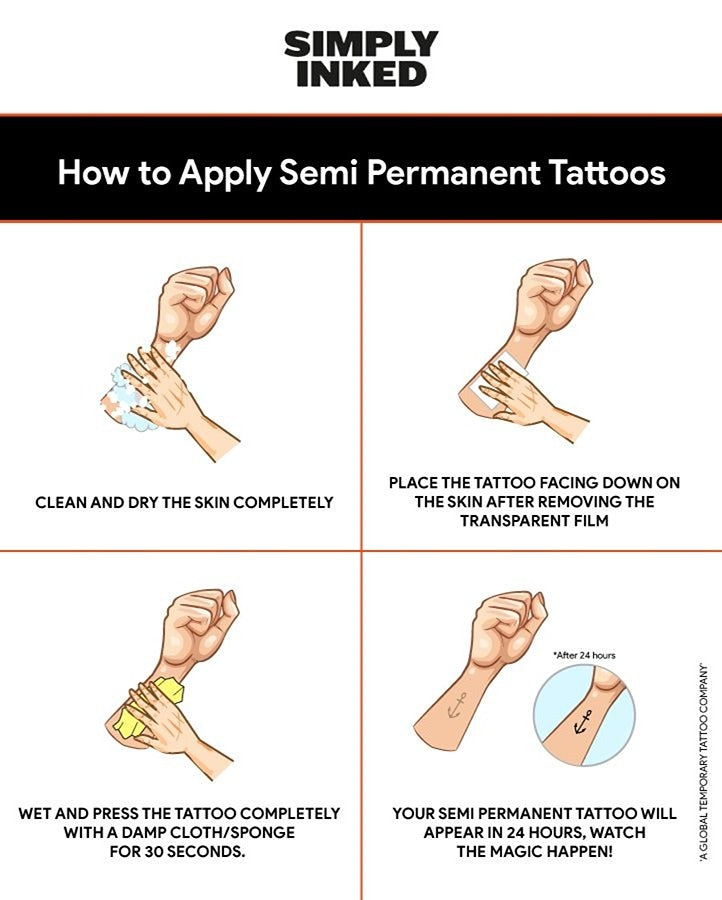 Sword of Courage Semi Permanent Tattoo