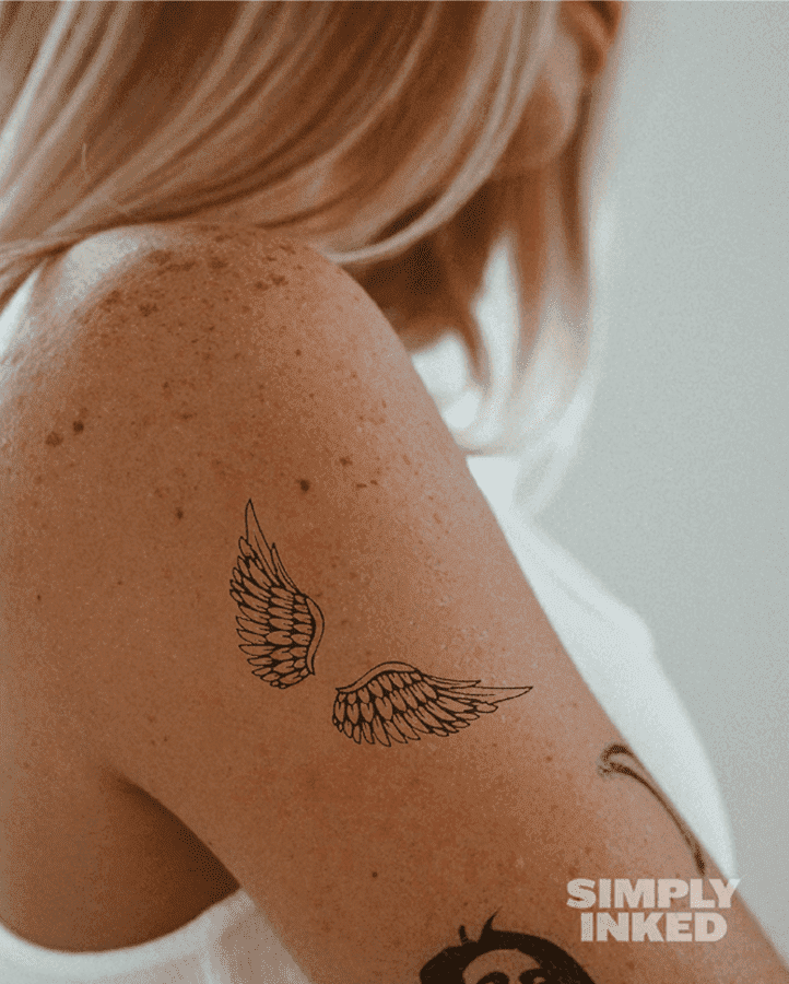 Buy Angel Wings Temporary Tattoo set of 2 Online in India  Etsy