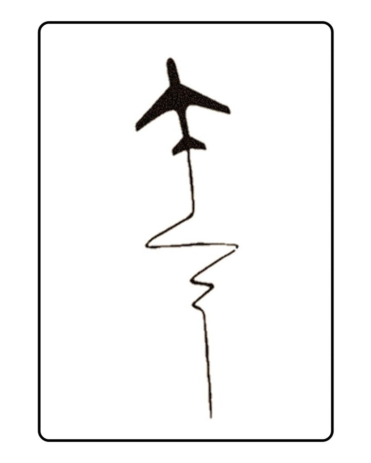 My Pulse is Travel Temporary Tattoo