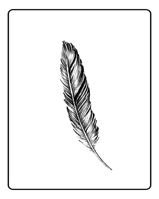 Feather Temporary Tattoo