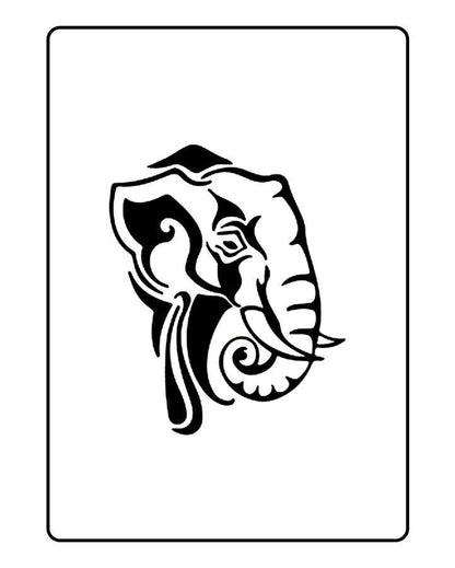Tribal Elephant Temporary Tattoo