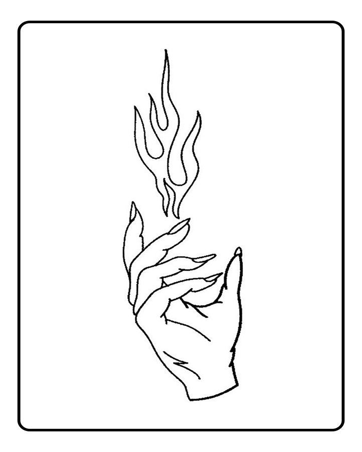 Eternal Flame Temporary Tattoo