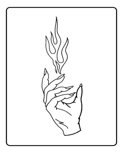 Eternal Flame Temporary Tattoo
