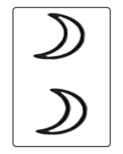Crescent Moon Temporary Tattoo