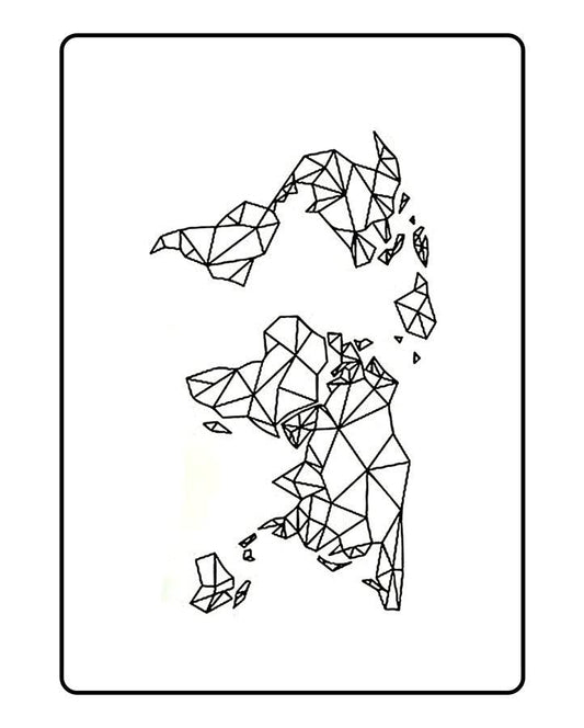Geometric World Temporary Tattoo