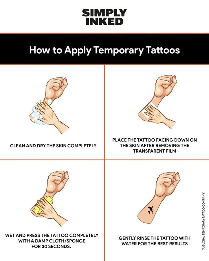 Geometric World Temporary Tattoo