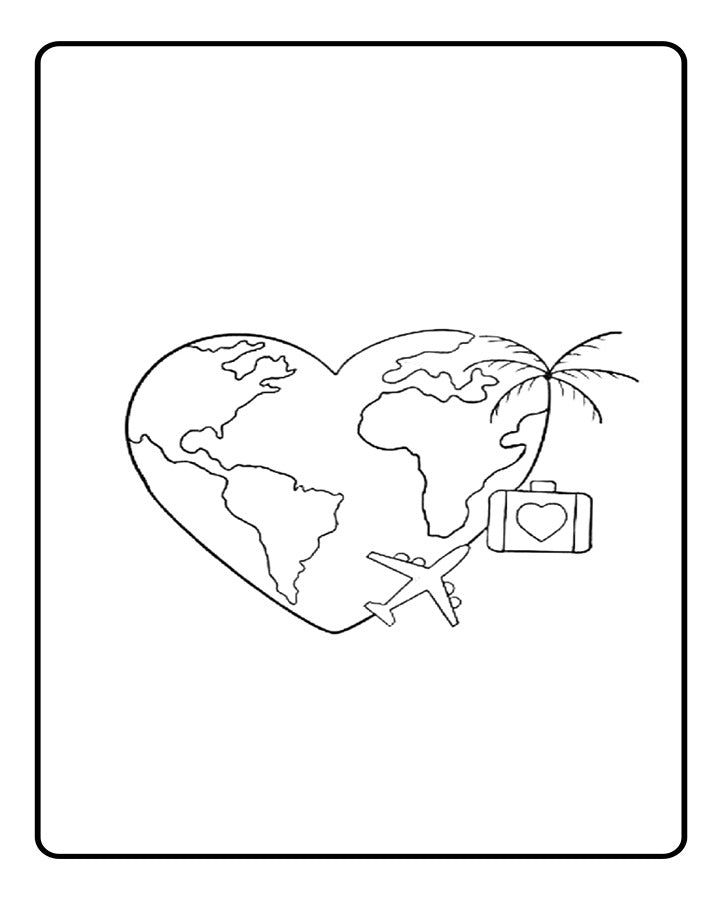 Traveling is Love Temporary Tattoo