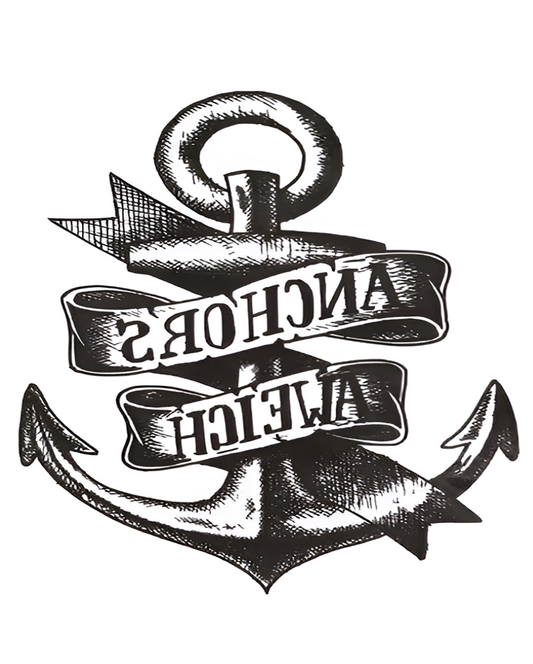 Anchors Aweigh Temporary Tattoo