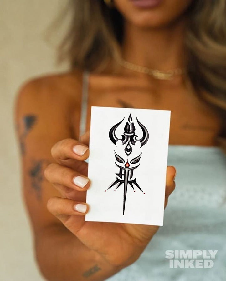 ALIVE Tattoos & Piercing - Tattoo Studio: ALIVE Tattoos & Piercing Tattoo  Genres:Sanskrit Inked By: Kishan Kanth Inked On: Sreerag 7277663322  7277663344 #sarvamangalmangalye #gouri #narayani #durgamantra #durga #maa  #maadurga #protector #holymantra ...