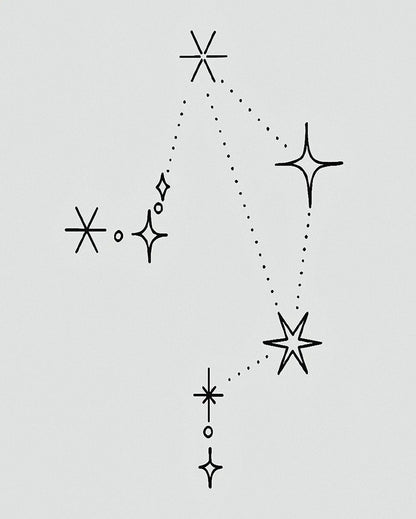 Mini Constellation Semi Permanent Tattoo