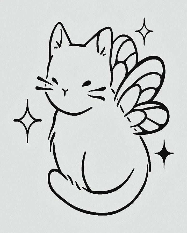 Kitty-Cat Semi Permanent Tattoo