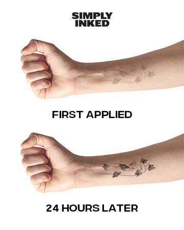 Majestic Flower Semi Permanent Tattoo
