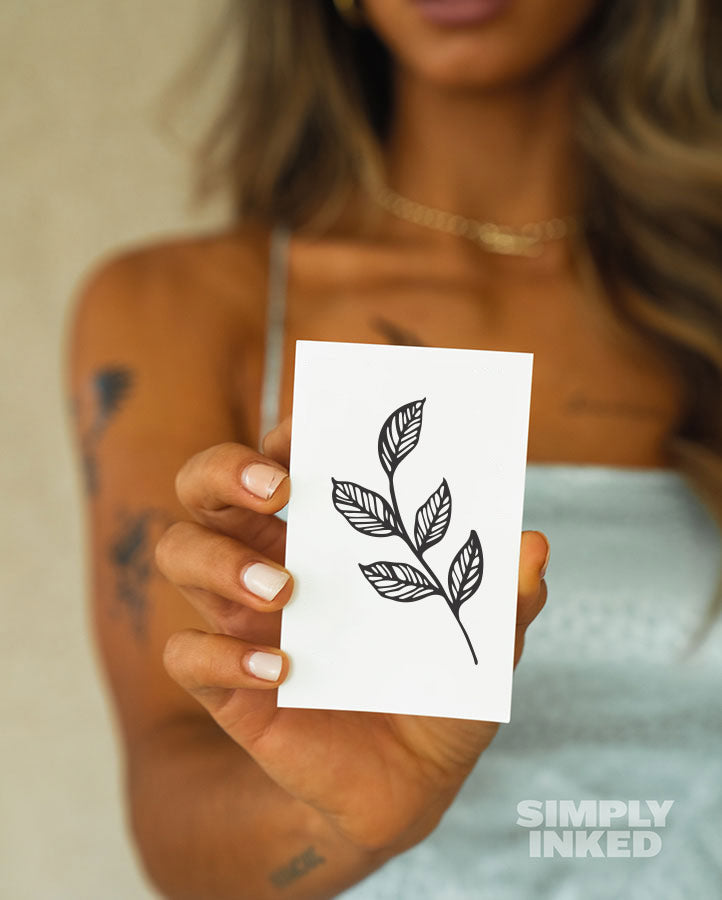 Ginkgo Leaf Temporary Tattoo - Set of 3 – Tatteco