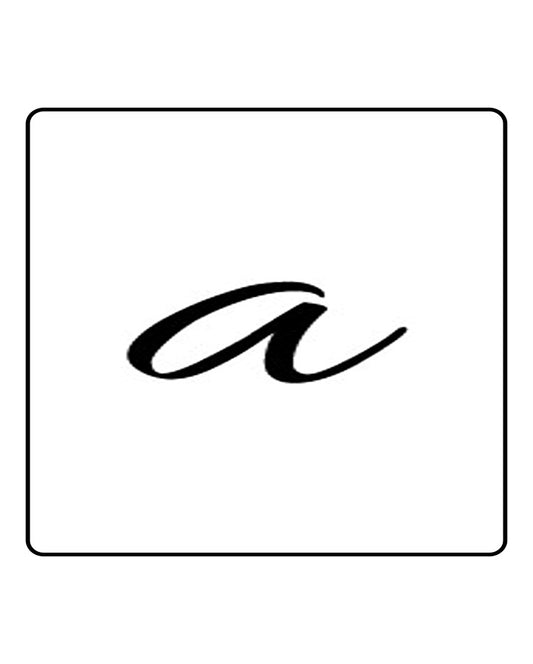 a Alphabet Semi Permanent Tattoo