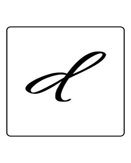 d Alphabet Semi Permanent Tattoo