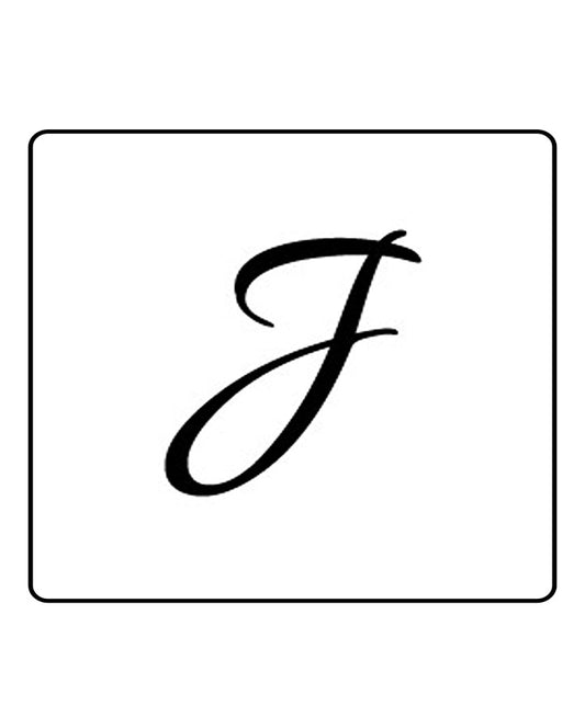 J Alphabet Semi Permanent Tattoo