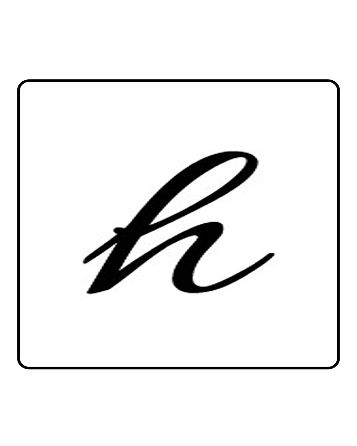 h Alphabet Semi Permanent Tattoo