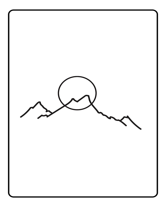 Sunrise in the Mountains Temporary Tattoo